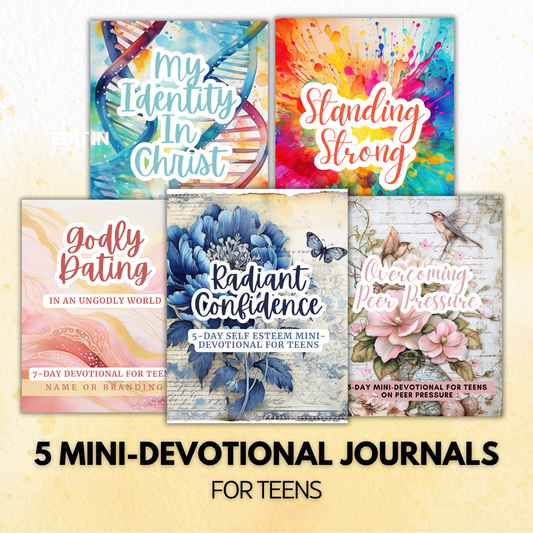 Anchored in Truth | Christian Devotional Bundle for Teens (5 Mini-Devotionals)