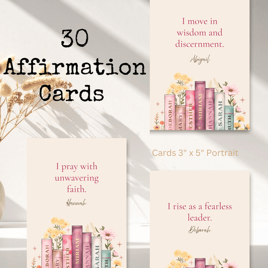 Wrapped in the Word | 30 Scripture-Based Affirmation Cards