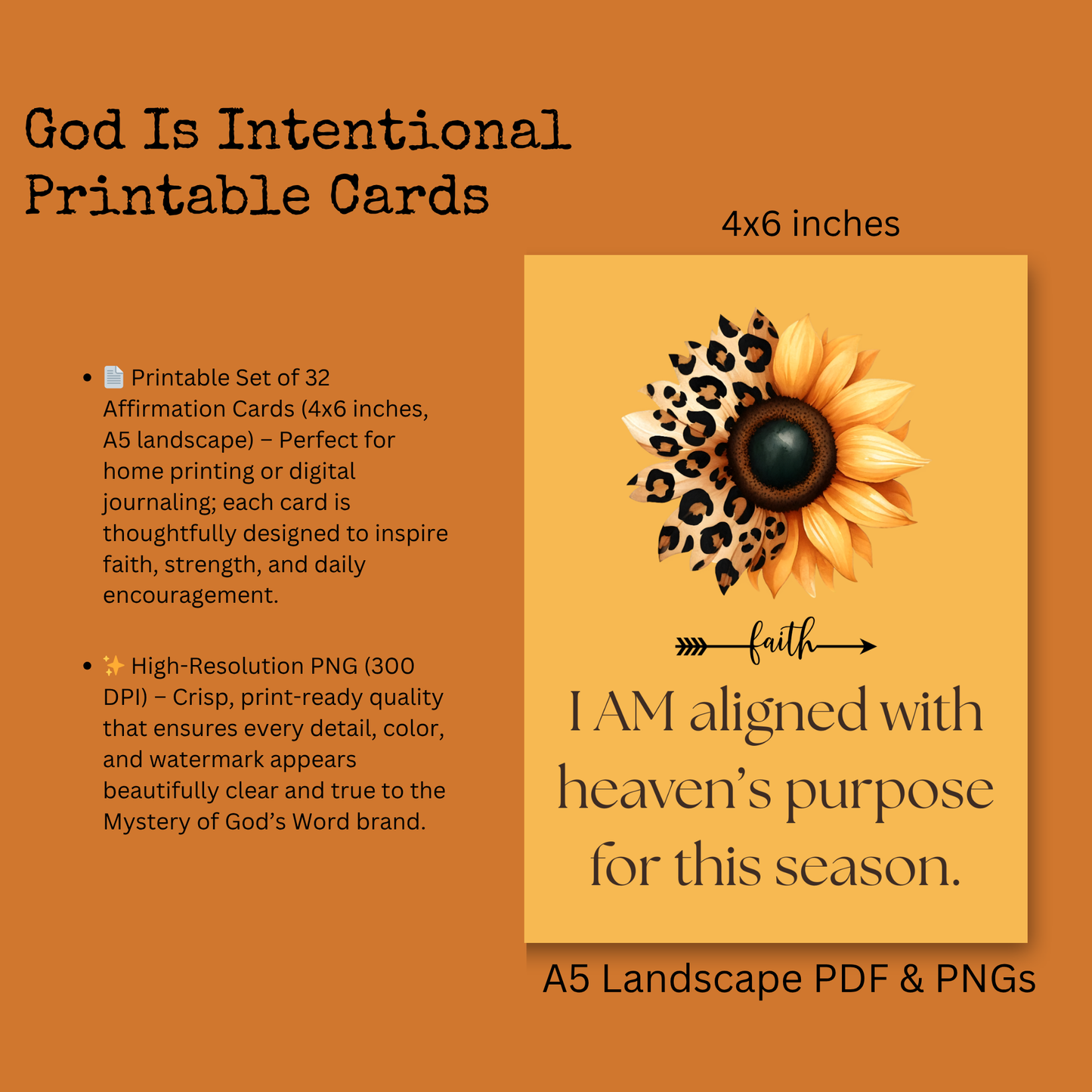 God Is Intentional | 32 Spirit-Led Affirmation Cards