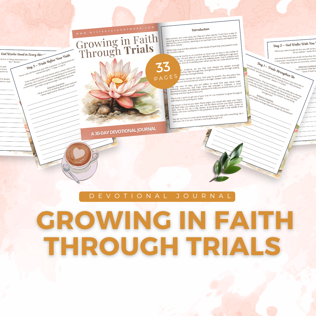 Growing in Faith Through Trials | 30-Day Devotional Journal – Mystery of God’s Word