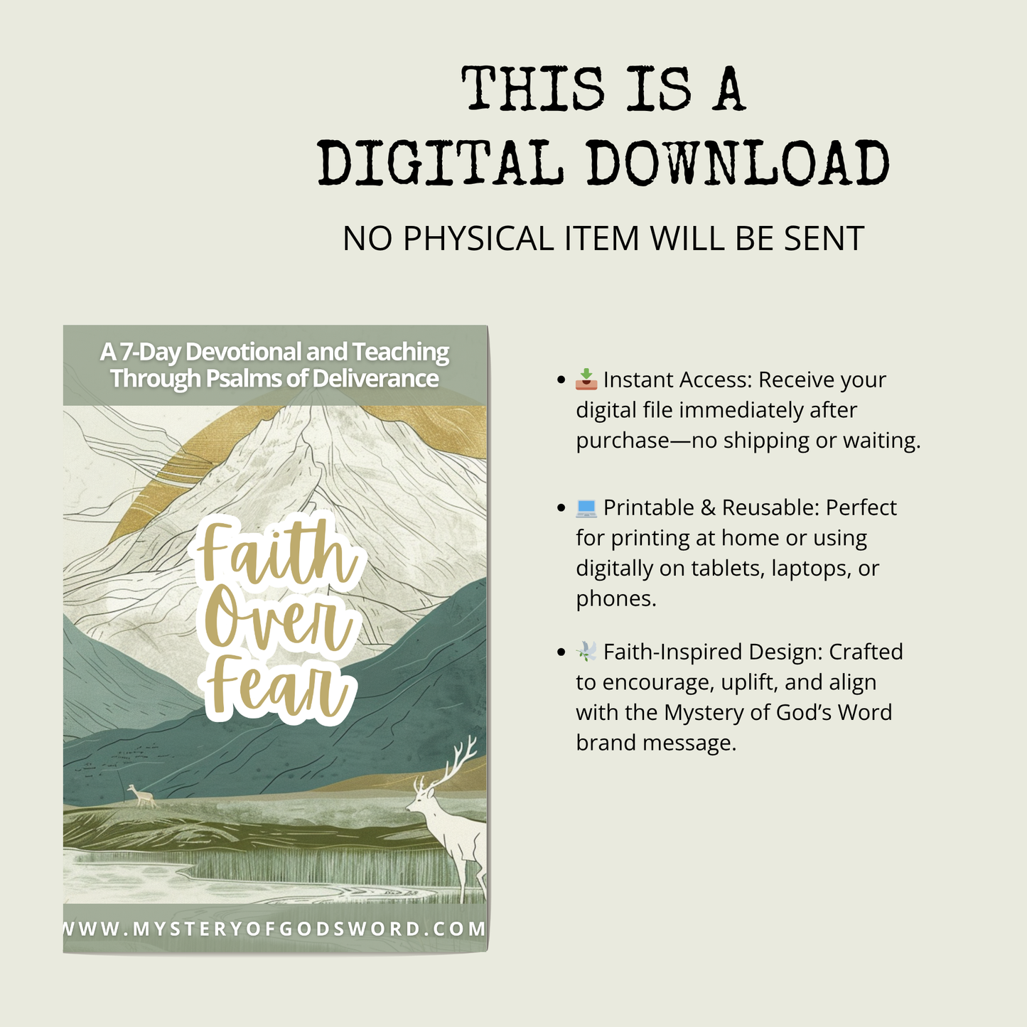 Faith Over Fear | 7-Day Psalms Devotional