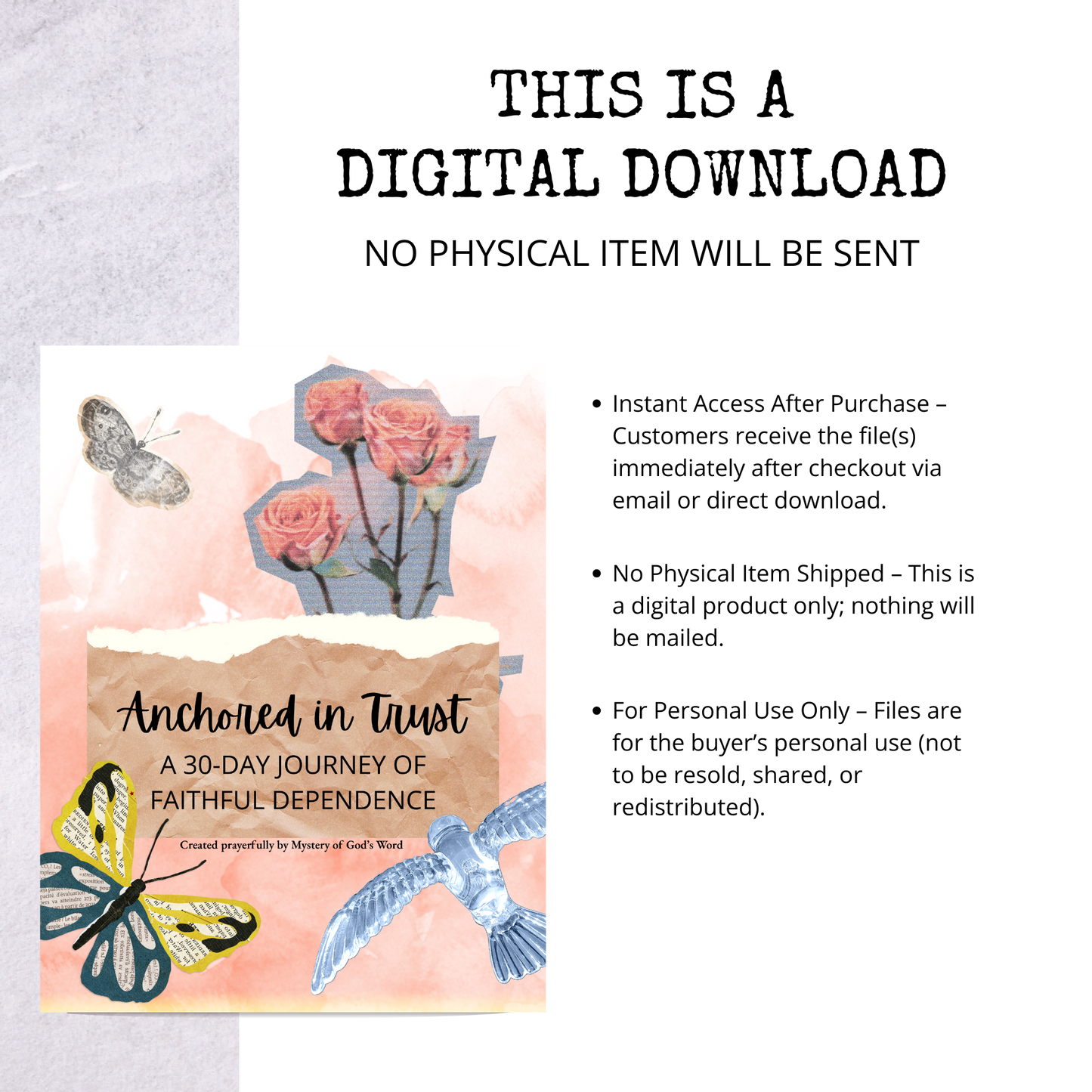Anchored in Trust Prayer Journal