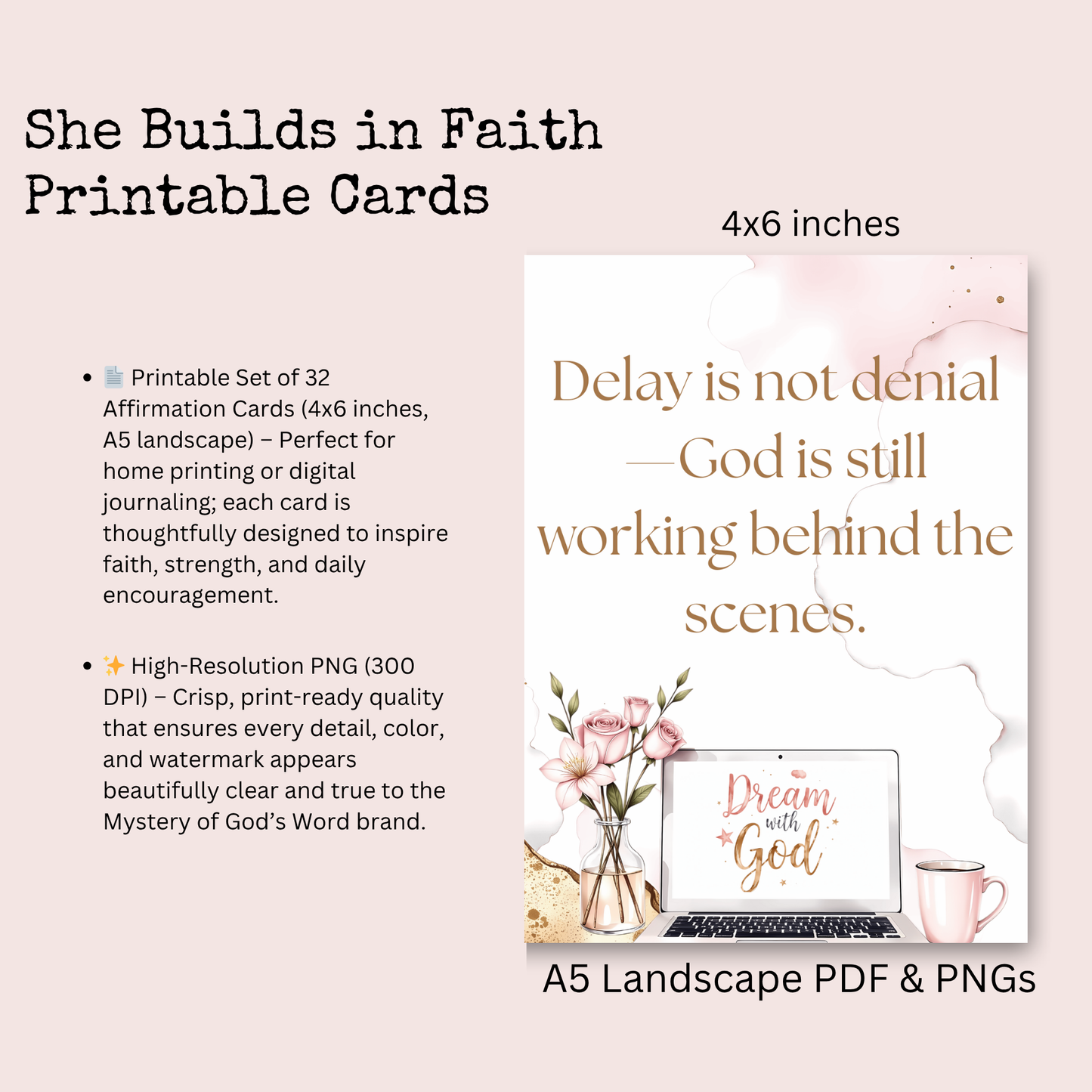 She Builds in Faith | 32 Affirmations for the Christian Woman Entrepreneur