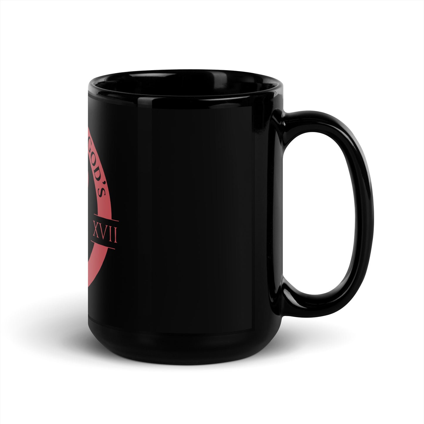 Mystery of God’s Word Signature Emblem Black Mug | Red Logo