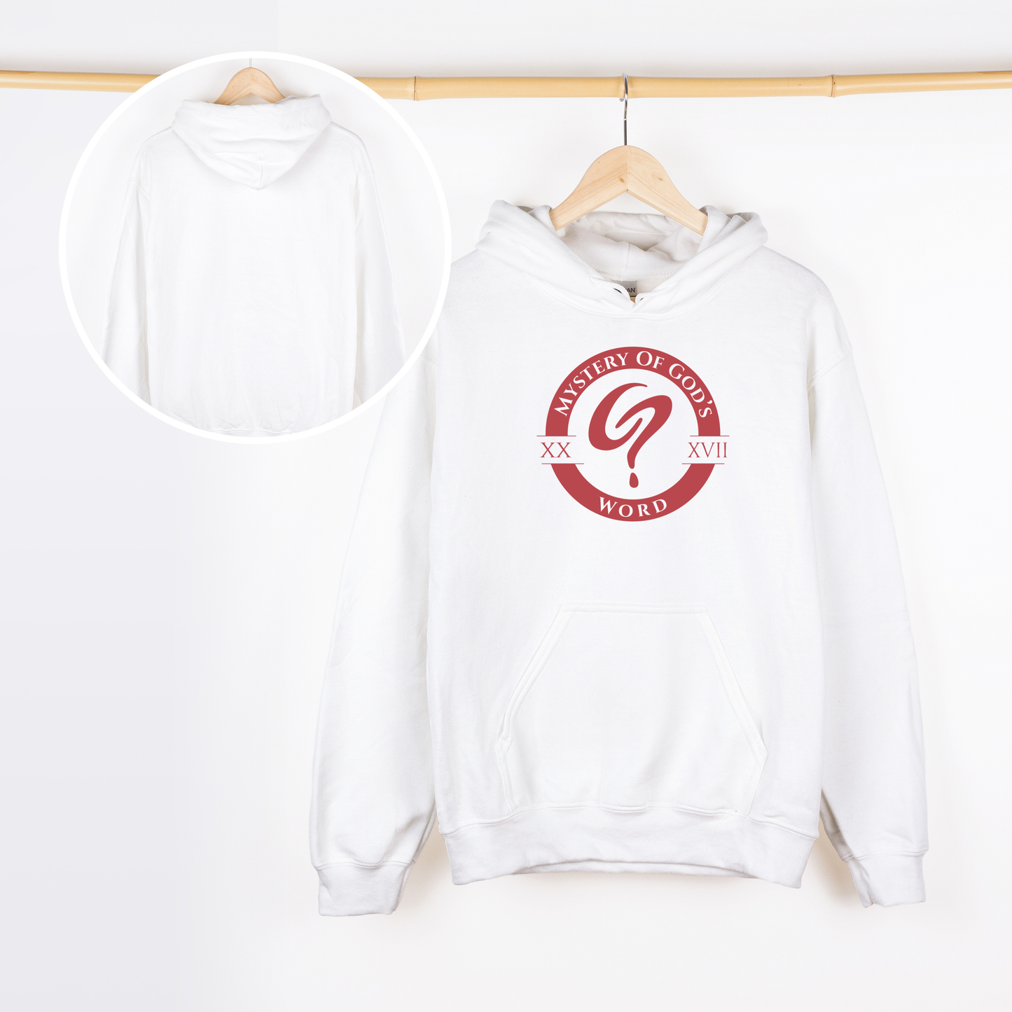 Mystery of God’s Word Signature Hoodie | Red Emblem