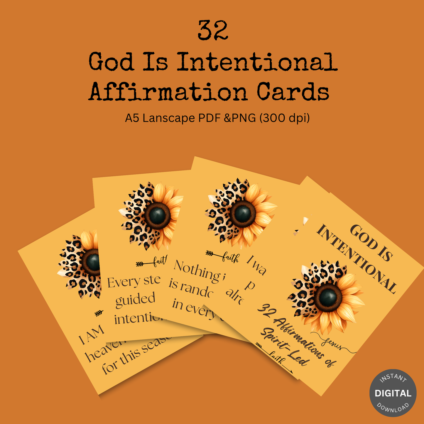 God Is Intentional | 32 Spirit-Led Affirmation Cards