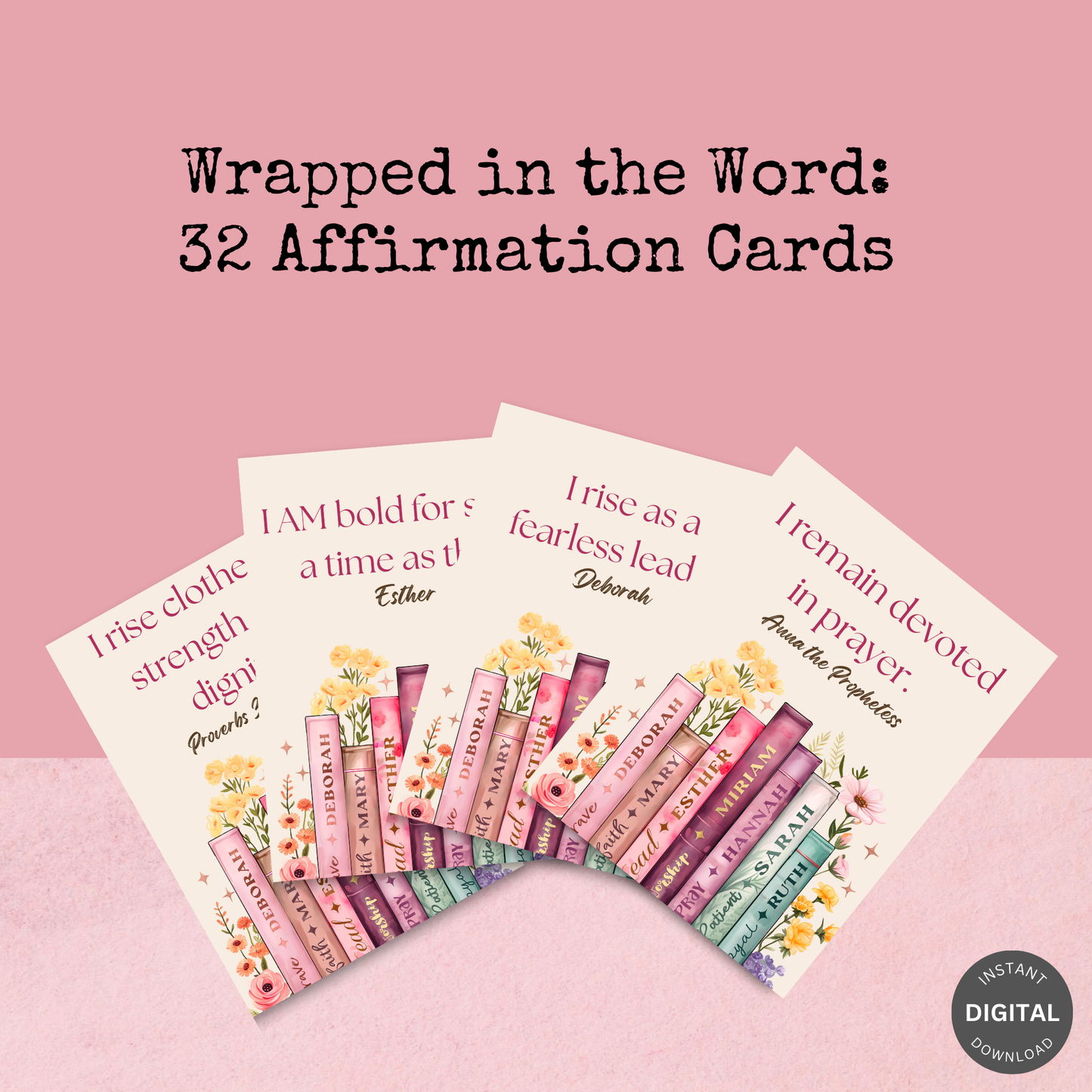Wrapped in the Word | 32 Affirmation Cards