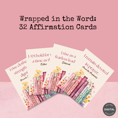 Wrapped in the Word | 32 Affirmation Cards