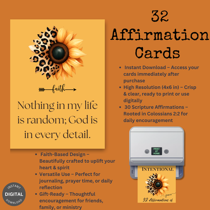 God Is Intentional | 32 Spirit-Led Affirmation Cards