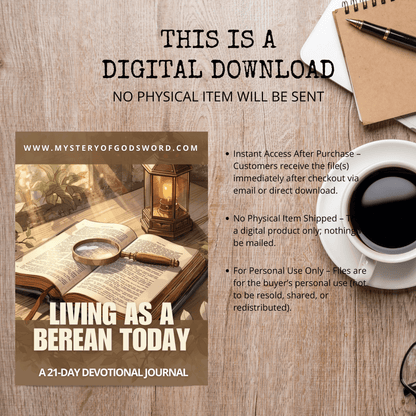 Living as a Berean Today |A 21-Day Devotional Journal
