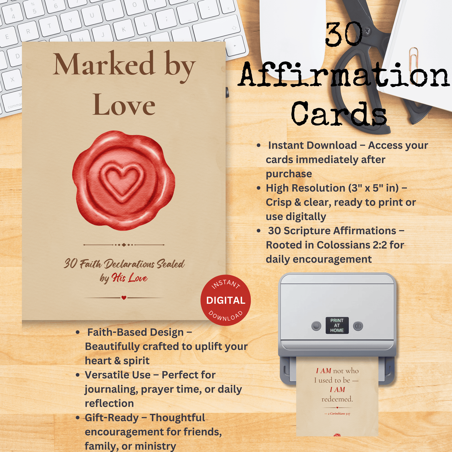 Marked by Love |30 Faith Declarations Sealed by His Love