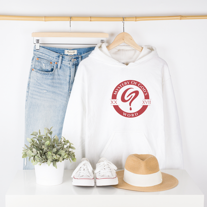 Mystery of God’s Word Signature Hoodie | Red Emblem