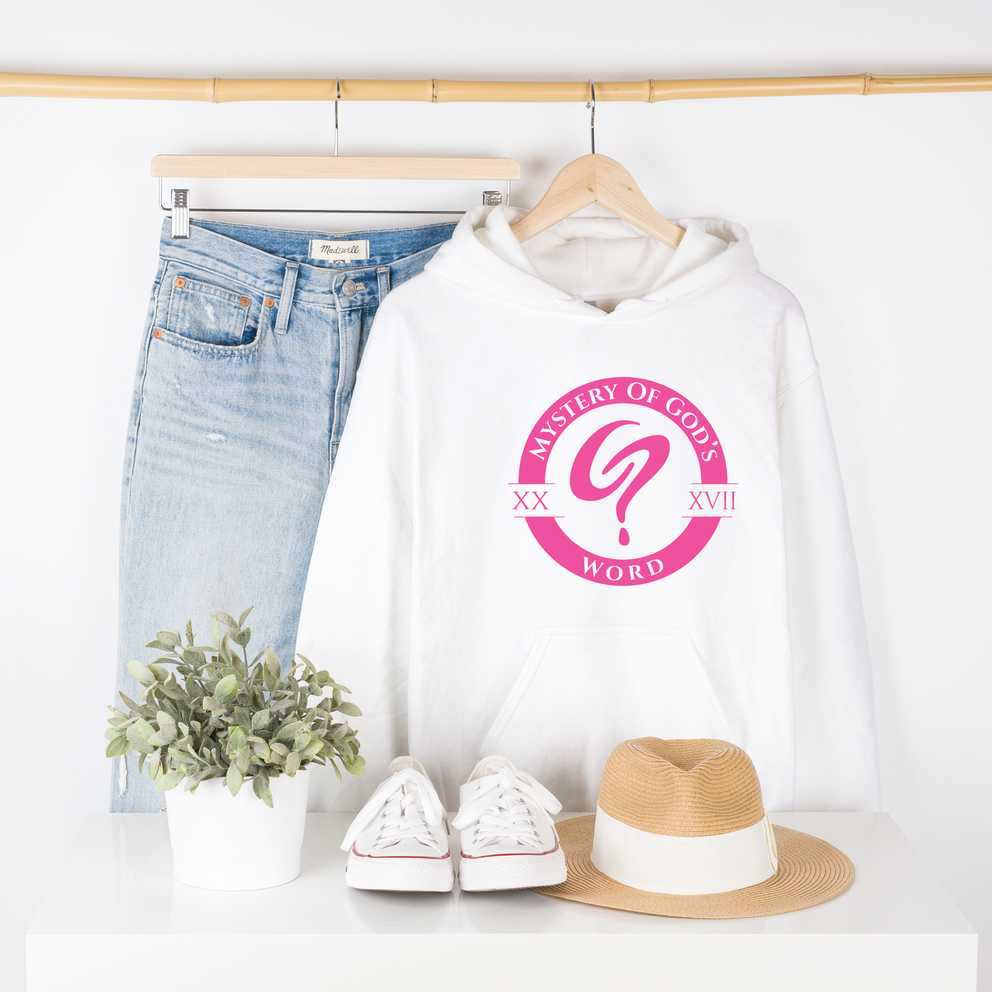 Mystery of God’s Word Signature Hoodie | Pink Emblem