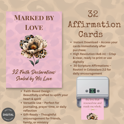 Marked by Love | 32 Affirmation Cards