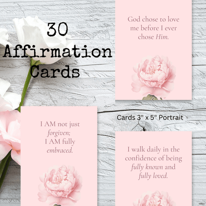 For God So Loved | 30 Scripture-Based Affirmation Cards