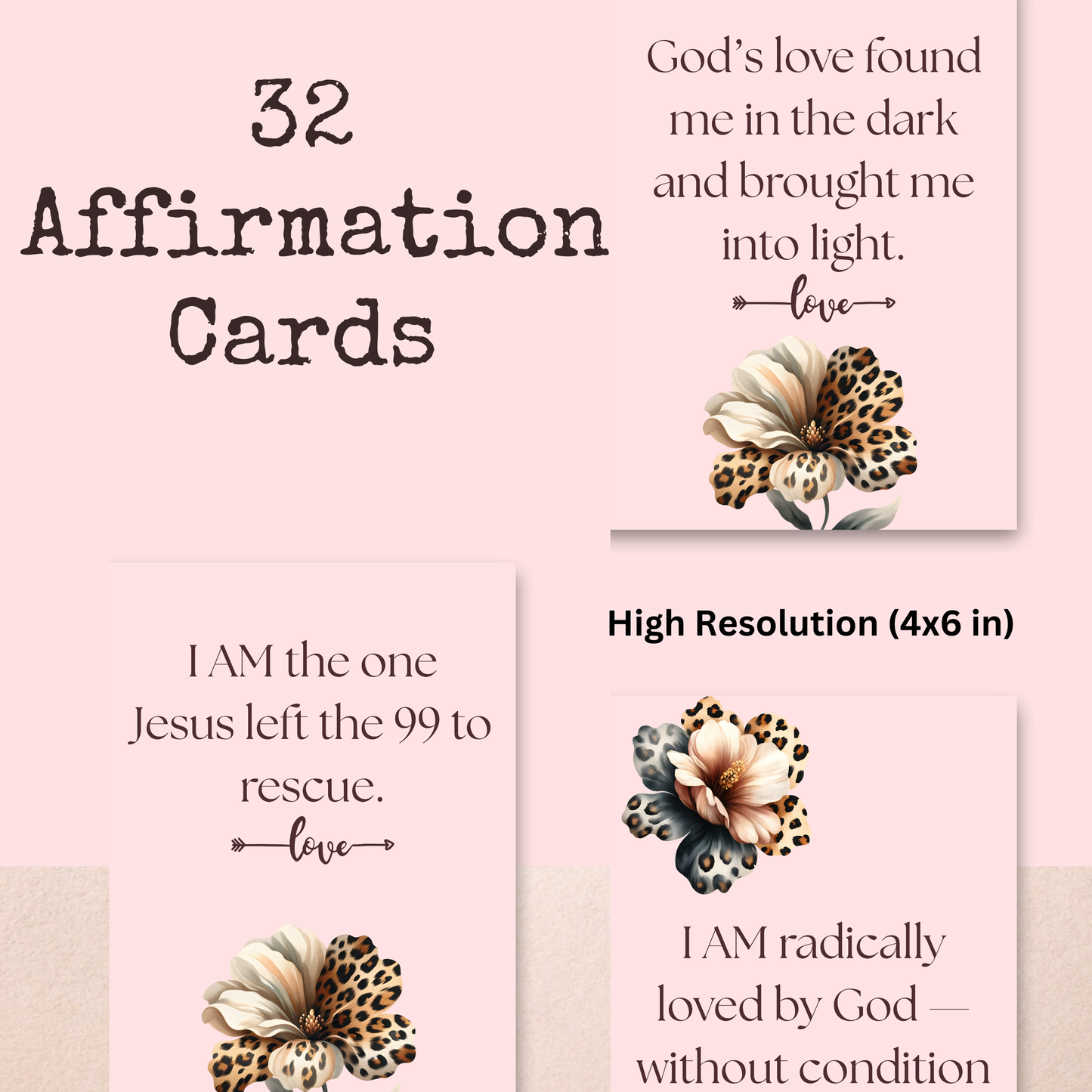 For God So Loved | 32 Affirmation Cards