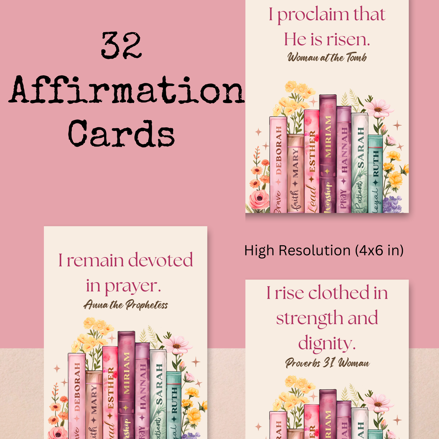 Wrapped in the Word | 32 Affirmation Cards