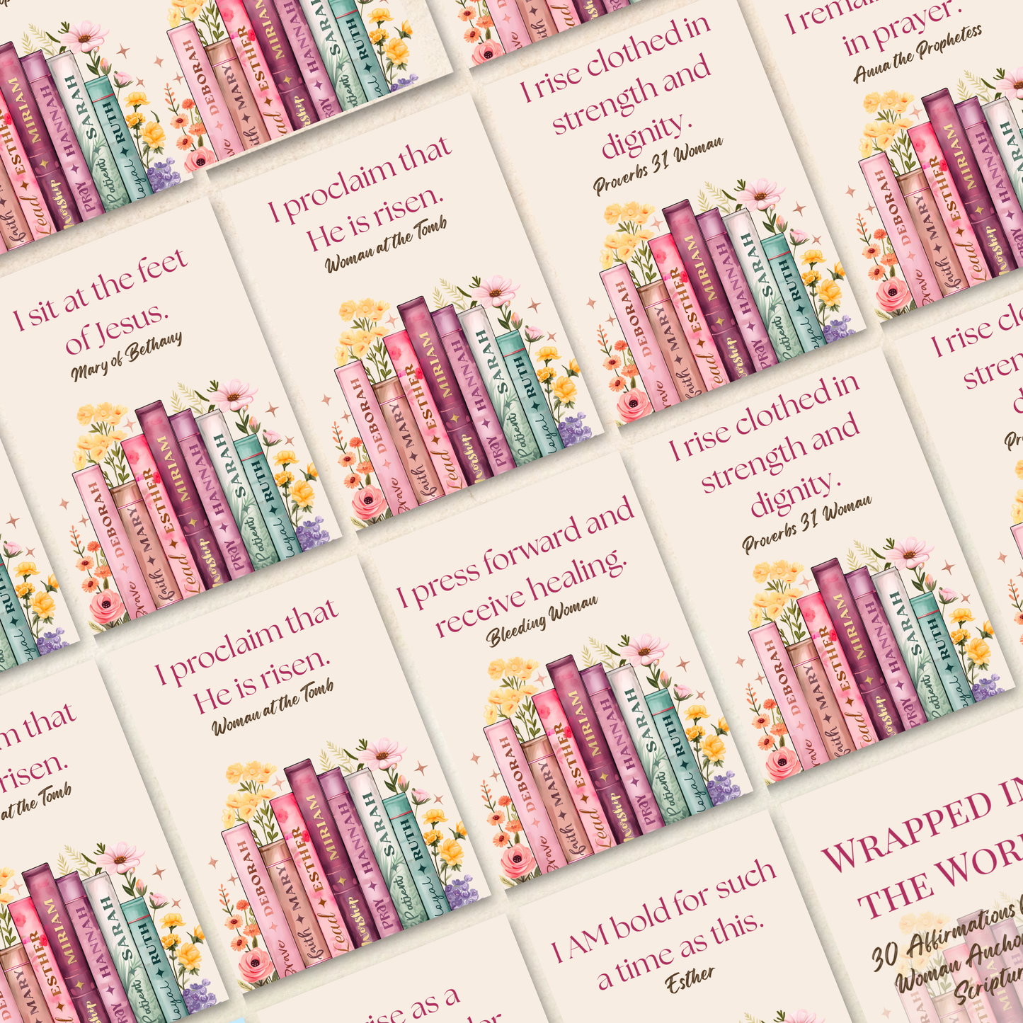 Wrapped in the Word | 32 Affirmation Cards