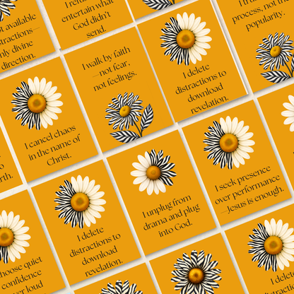 No Drama, No Distraction, Just Jesus  | 32 Affirmation Cards