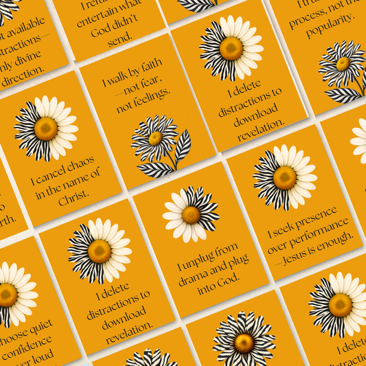 No Drama, No Distraction, Just Jesus  | 32 Affirmation Cards