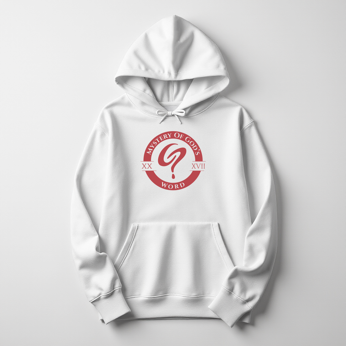 Mystery of God’s Word Signature Hoodie | Red Emblem