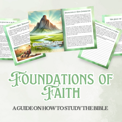 Foundations of Faith | 24-Page Bible Study