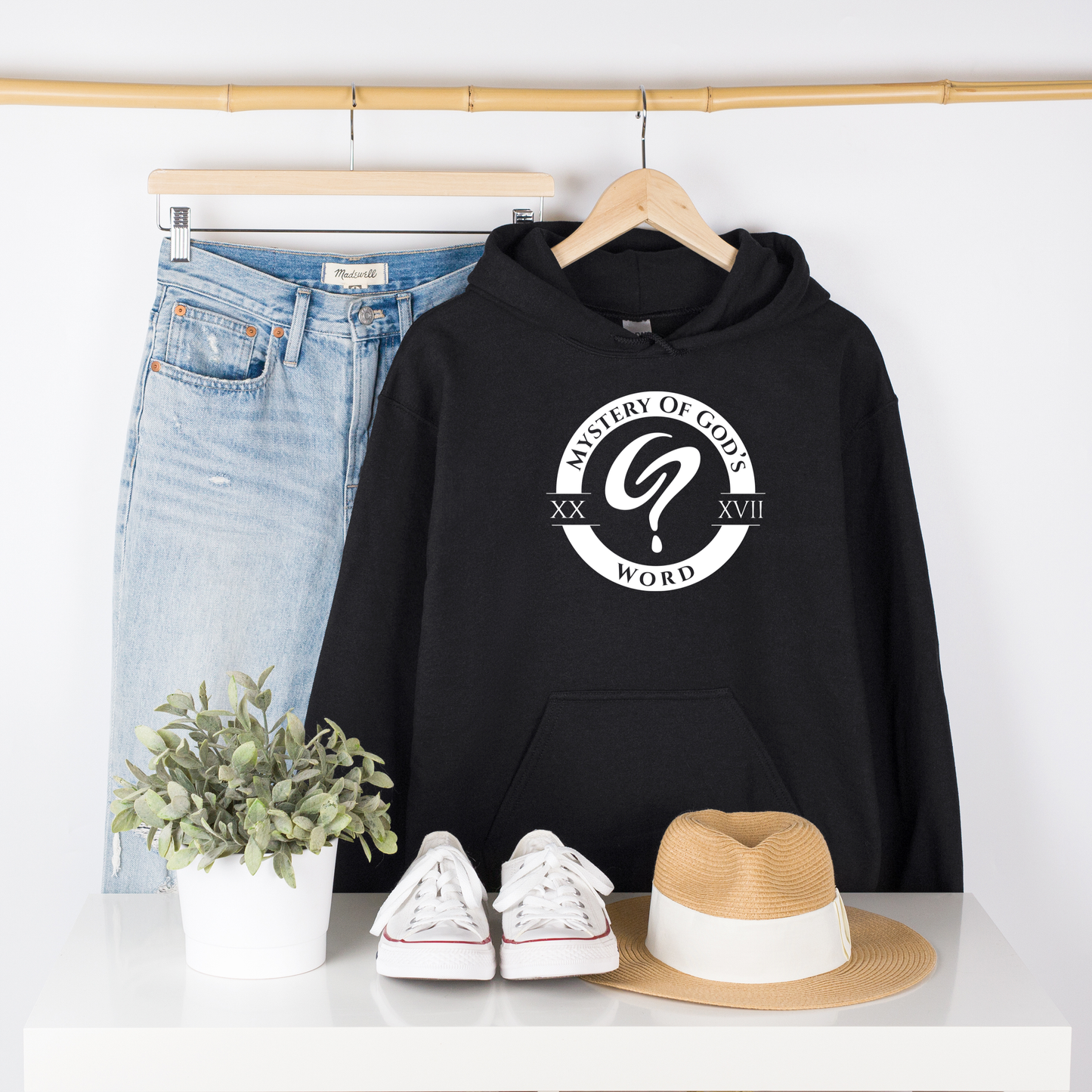 Mystery of God’s Word Signature Hoodie | White Emblem