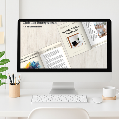 Social Media Success | 30-Day Planner for Christian Entrepreneurs
