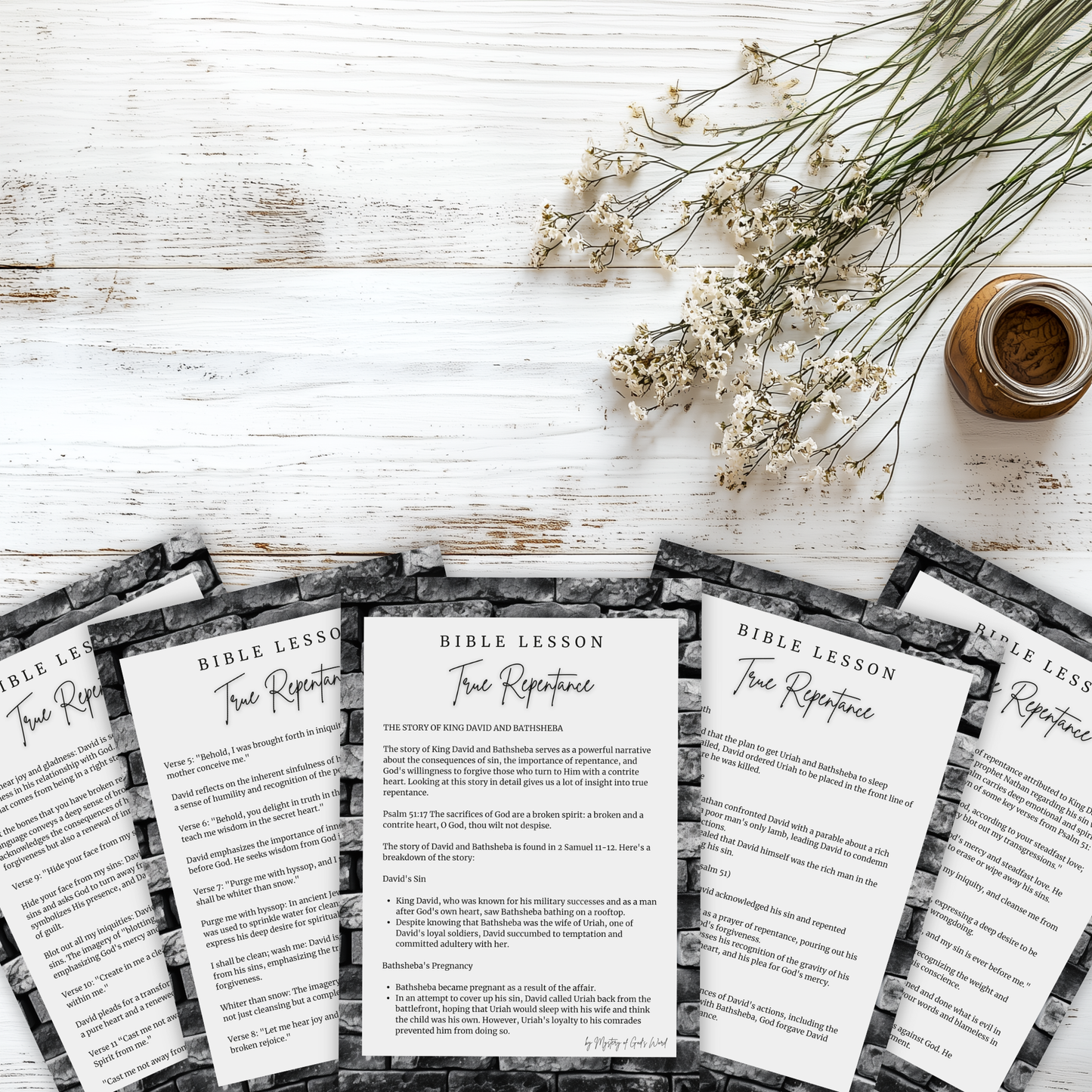 True Repentance | The Story of King David and Bathsheba Bible Lesson