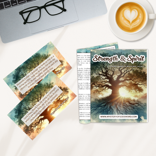 Strength & Spirit | 30-Day Faith & Fitness Devotional + 30 Prayer Cards