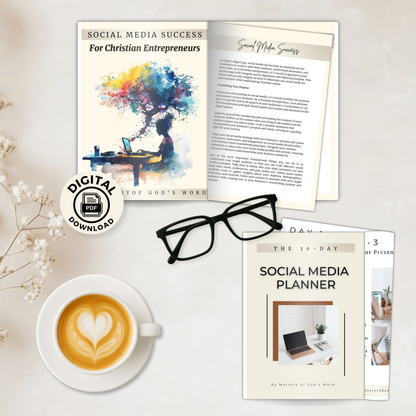 Social Media Success | 30-Day Planner for Christian Entrepreneurs