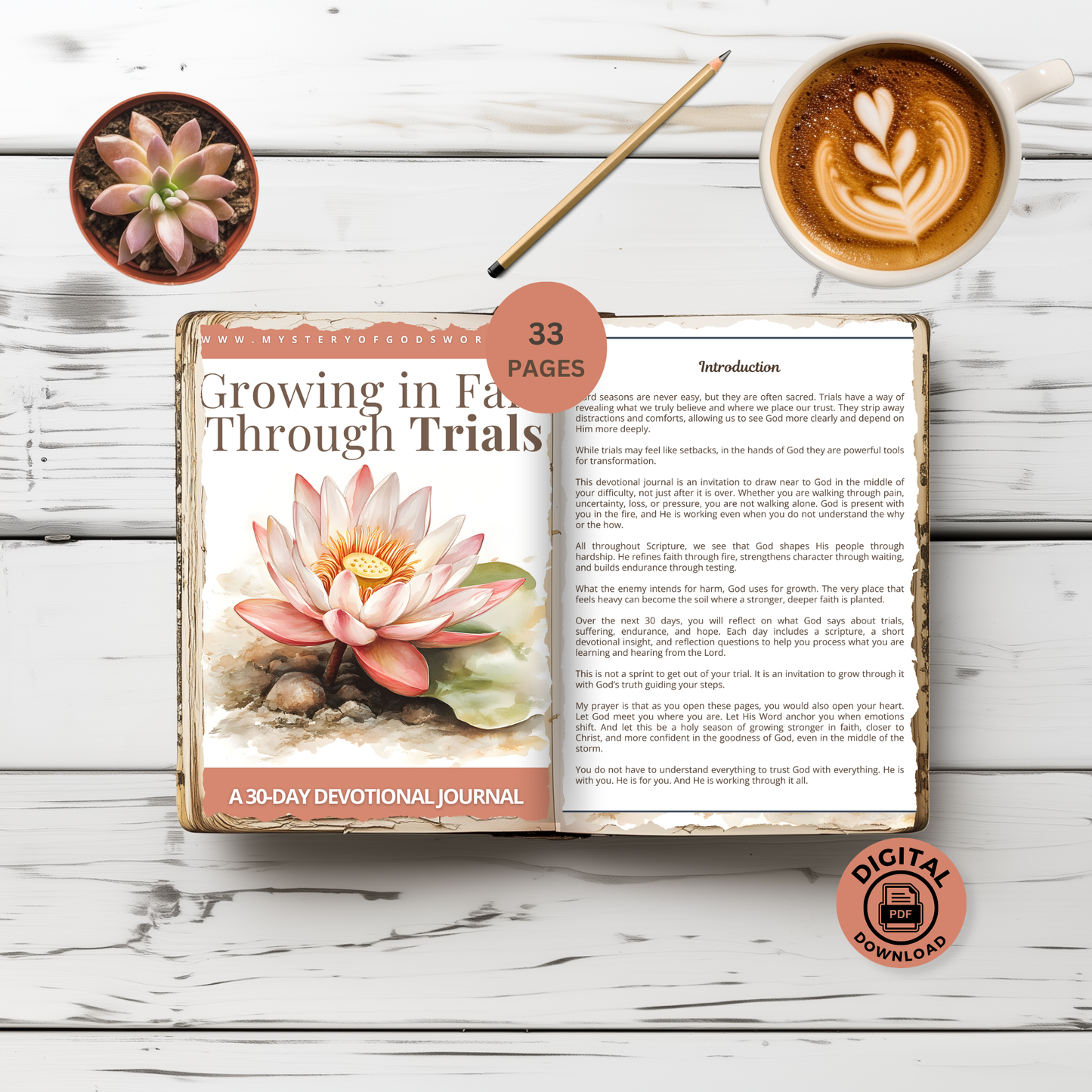 Growing in Faith Through Trials | 30-Day Devotional Journal – Mystery of God’s Word