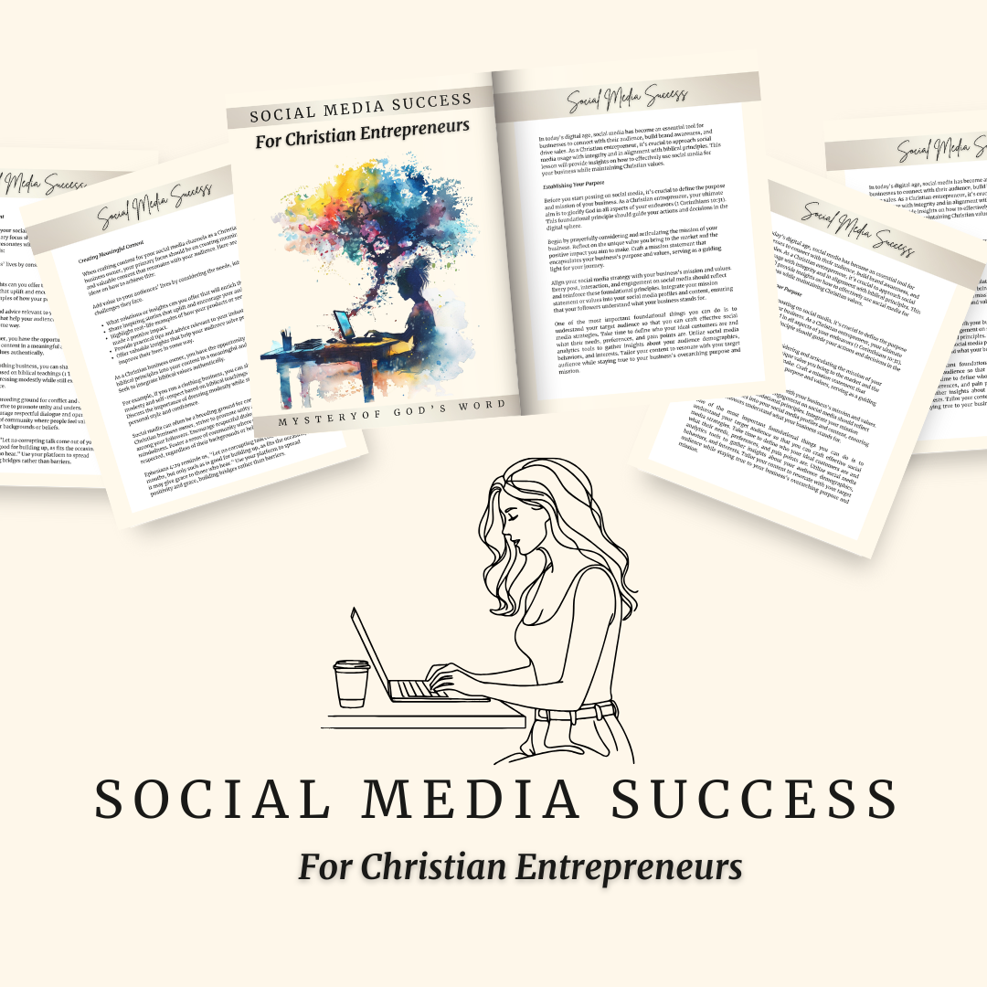 Social Media Success | 30-Day Planner for Christian Entrepreneurs