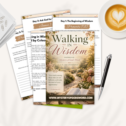 Walking in Wisdom | Inspired by Colossians 4:5