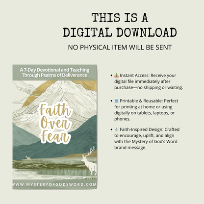Faith Over Fear | 7-Day Psalms Devotional
