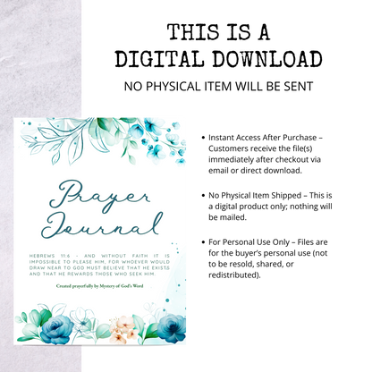 Faith Blossoms Prayer Journal