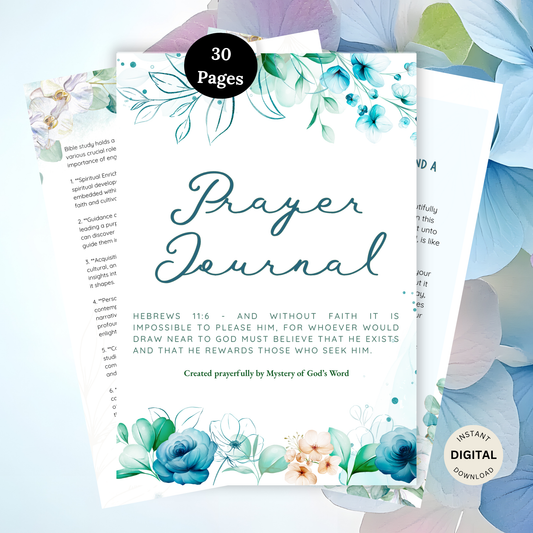 Faith Blossoms Prayer Journal: Grow in God’s Word | 30 Pages