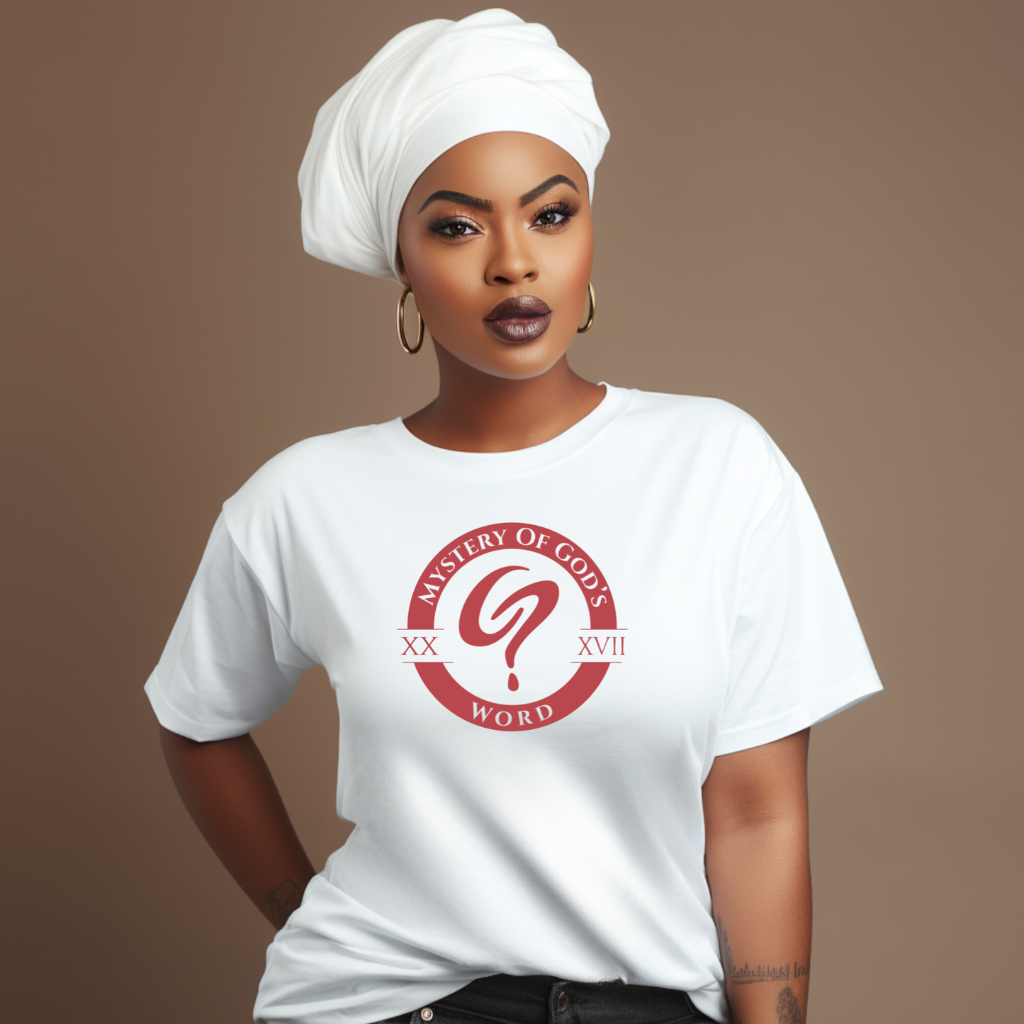 Mystery of God’s Word Signature Emblem Tee | Red Logo