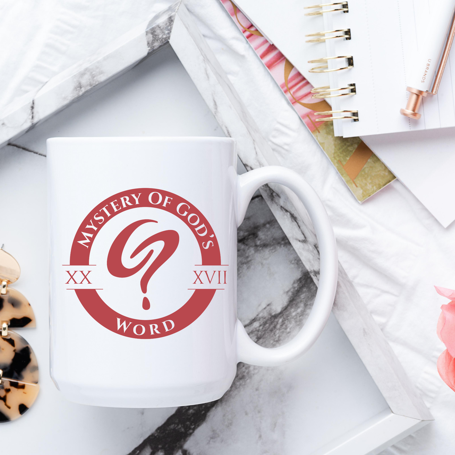 Mystery of God’s Word Signature Emblem Mug | Red Logo