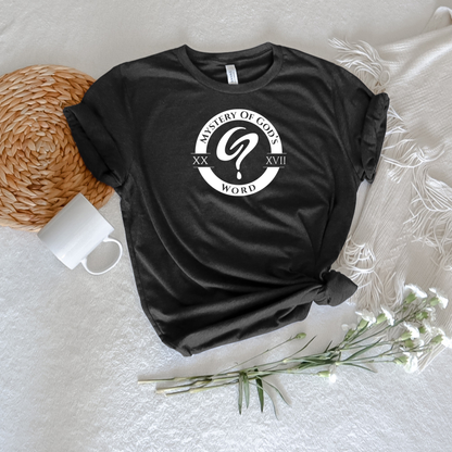 Mystery of God’s Word Signature Emblem Tee | White Logo