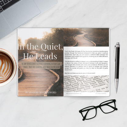 In the Quiet, He Leads | 30-Day Devotional Journal
