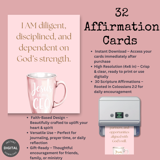 She Builds in Faith | 32 Affirmations for the Christian Woman Entrepreneur