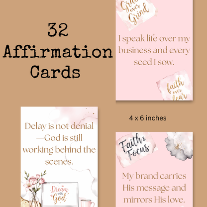 She Builds in Faith | 32 Affirmations for the Christian Woman Entrepreneur