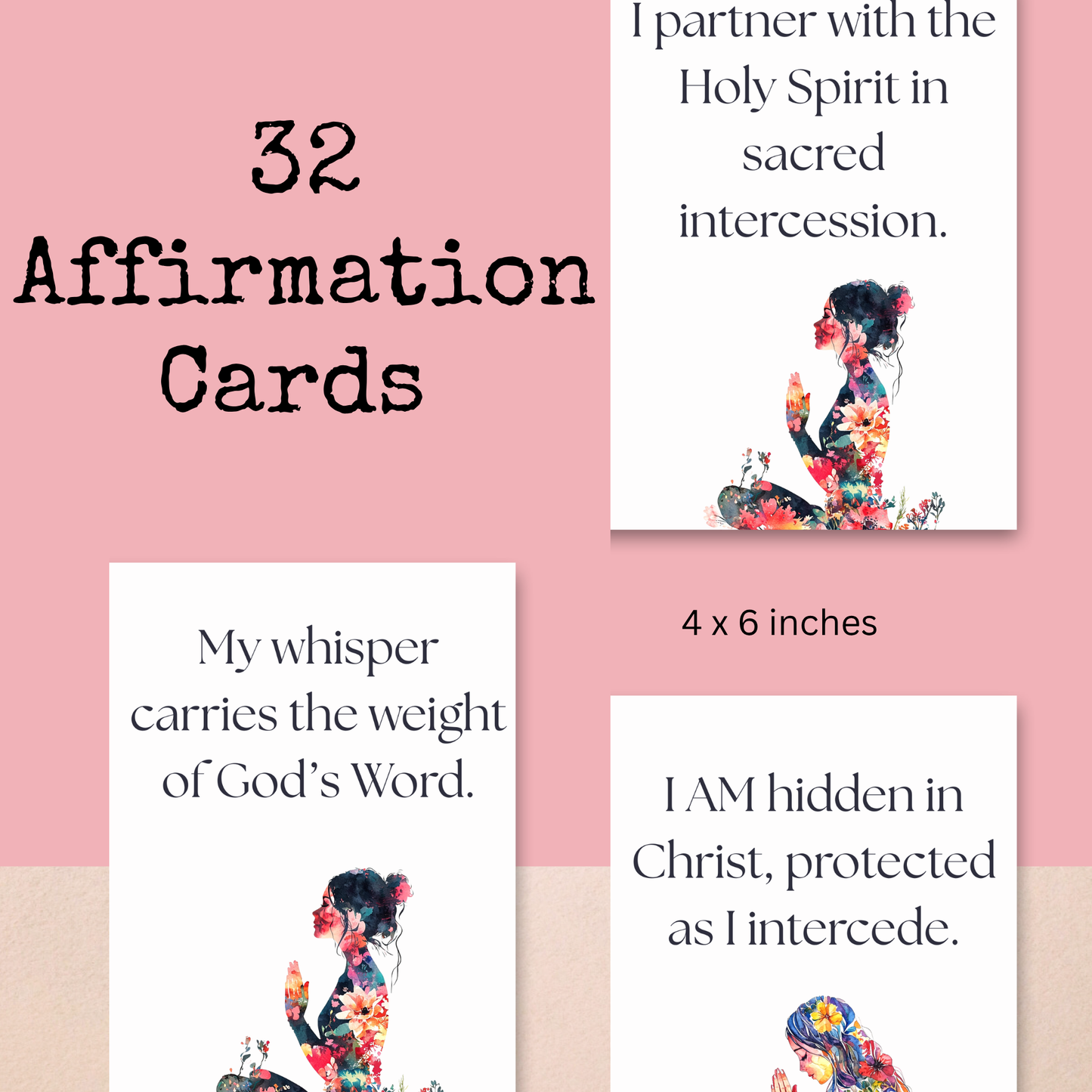 She Intercedes in Secret | 32 Affirmation Cards