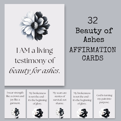 Beauty of Ashes  | 32 Affirmation Cards