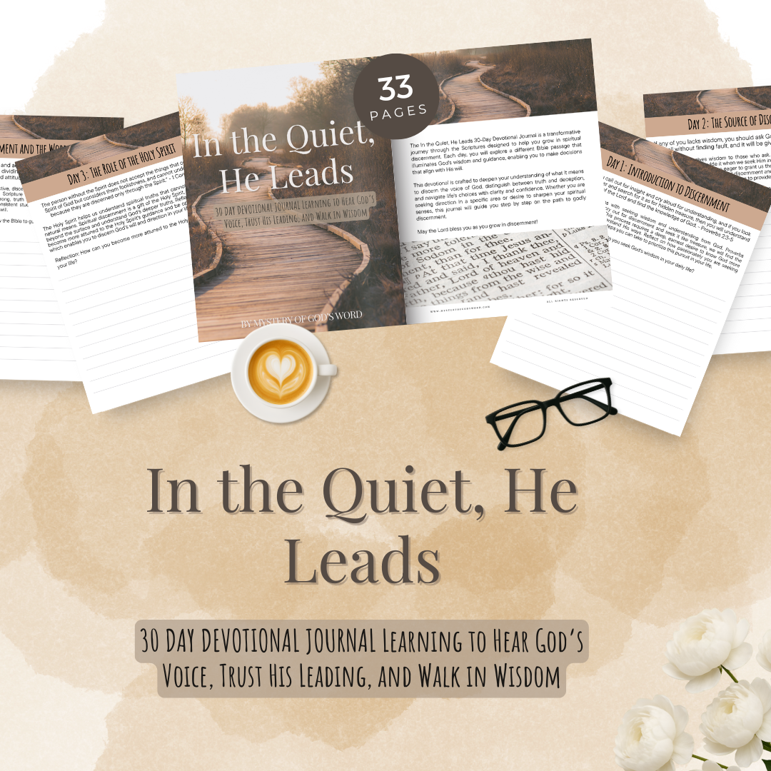 In the Quiet, He Leads | 30-Day Devotional Journal