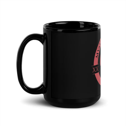 Mystery of God’s Word Signature Emblem Black Mug | Red Logo